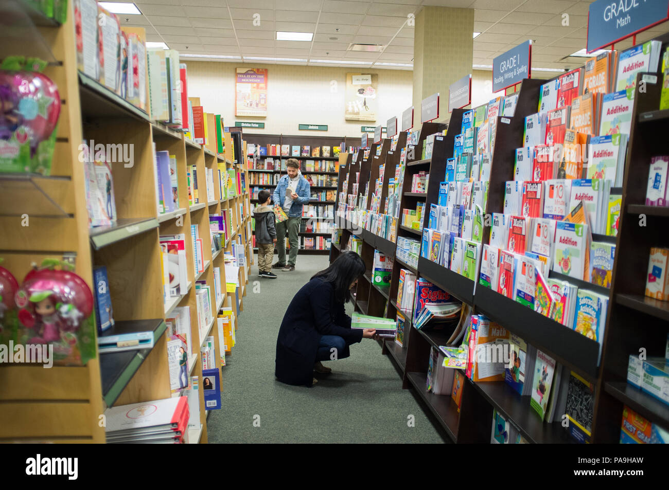 LOS ANGELES - Luglio 20, 2018: Barnes and Nobles book store in Glendale, CA Foto Stock