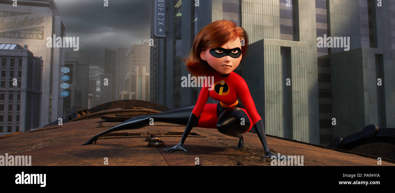 Data di rilascio: giugno 15, 2018 Titolo: incredibili 2 STUDIO: Pixar direttore: Brad Bird trama: Bob Parr (Sig. Incredibile) è lasciato alla cura di Jack-Jack mentre Helen (Elastigirl) è fuori di salvare il mondo. STARRING: Craig T. Nelson, Holly Hunter. (Credito Immagine: © Pixar/Entertainment Immagini) Foto Stock