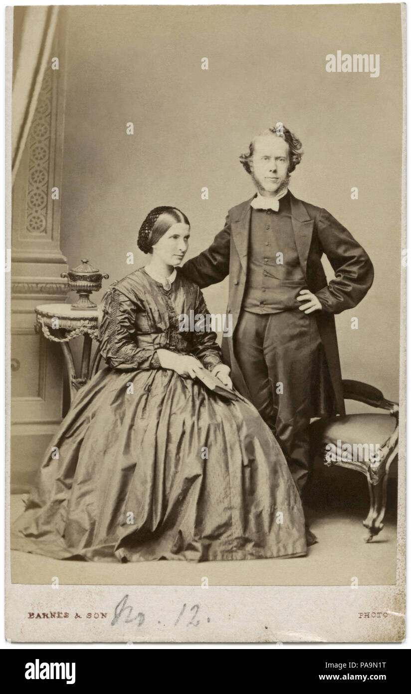Hudson Taylor, fondatore della China Inland Mission, e sua moglie Maria Taylor, c1865 a Londra, Inghilterra. Foto Stock