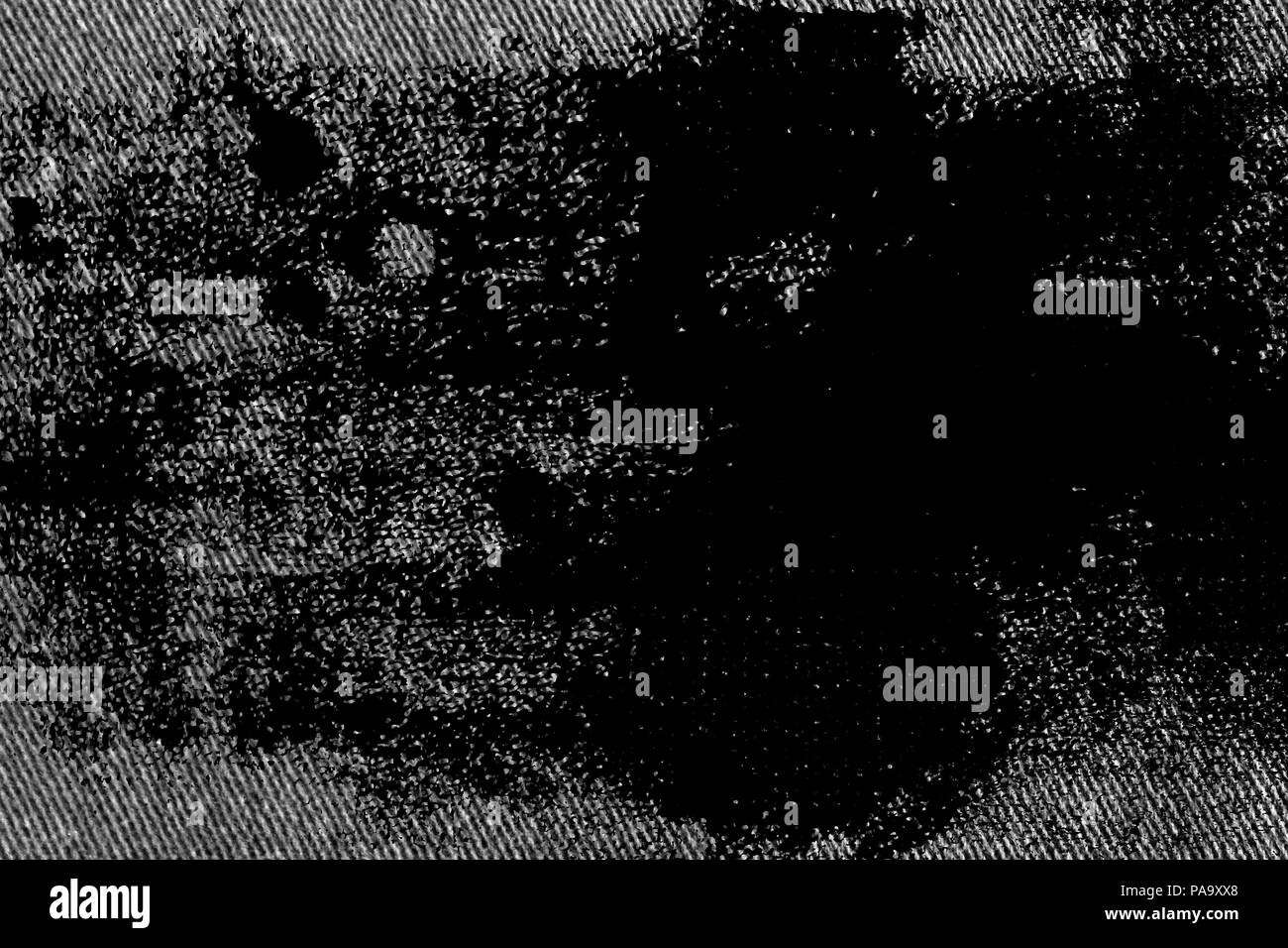 Sporco grunge closeup dettagliata dello sbozzato grungy denim. Vintage grigio scuro jeans, buona per lo sfondo Foto Stock