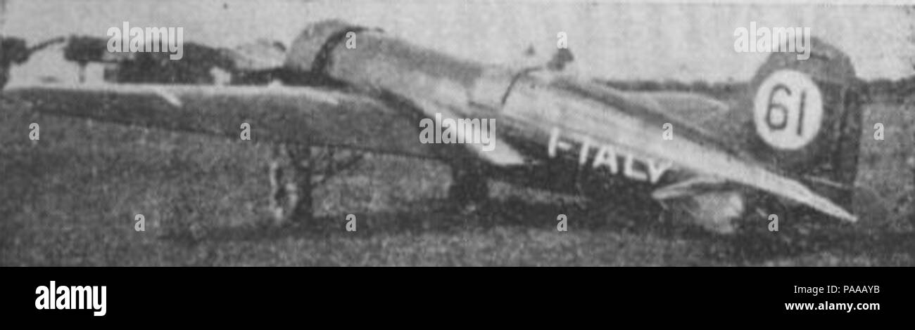 176 Monoplano P.L.-3 mot. Fiat A.59 Foto Stock