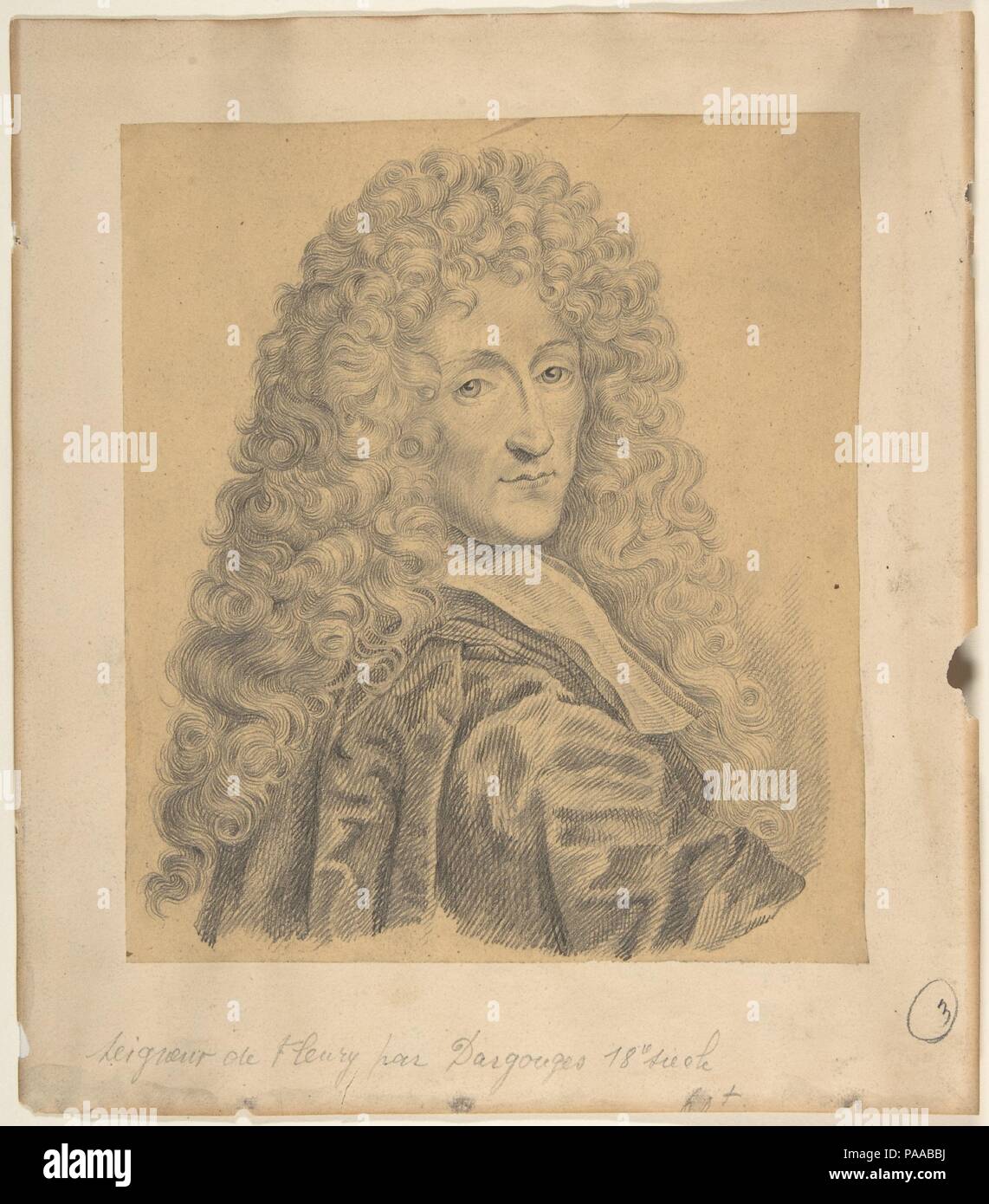 Ritratto di Fleury. Artista: Georges-Edmond Dargouge (francese nato a Parigi 1897). Dimensioni: 9 x 7 7/8a. (22,8 x 20 cm). Museo: Metropolitan Museum of Art di New York, Stati Uniti d'America. Foto Stock