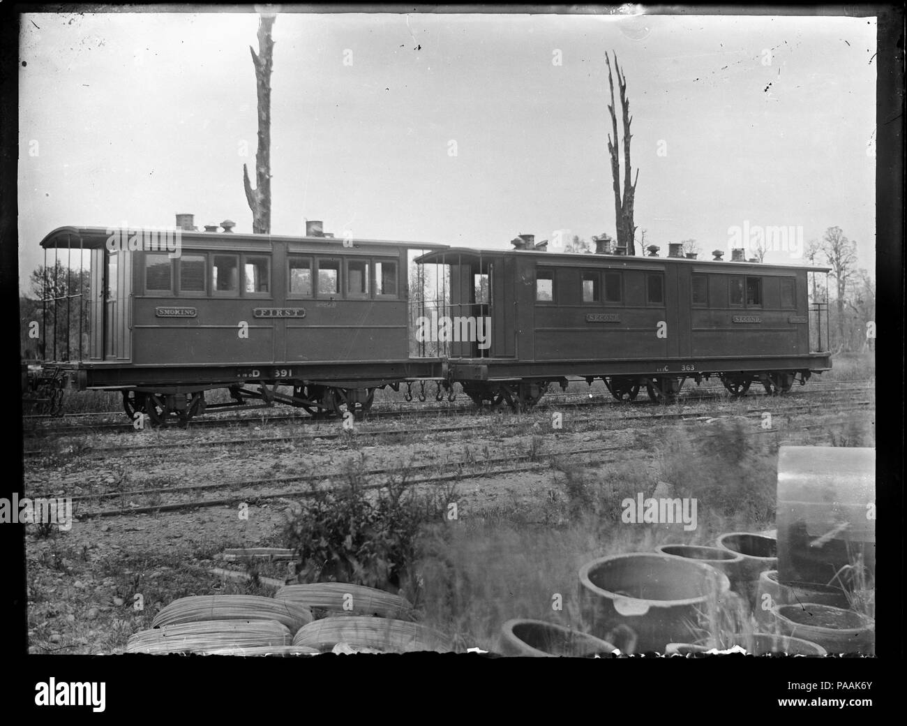 212 carrozze ferroviarie "D" 391 (1a classe) e a "C" 363. ATLIB 285825 Foto Stock 212 carrozze ferroviarie "D" 391 (1a classe) e a "C" 363. ATLIB 285825 Foto Stock