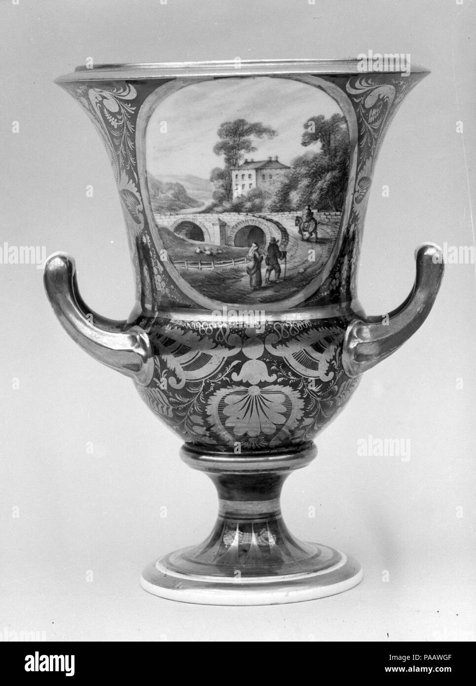 Vaso. Cultura: British. Dimensioni: H. 6 3/4 in. (17,1 cm). Data: 1784-1810. Museo: Metropolitan Museum of Art di New York, Stati Uniti d'America. Foto Stock