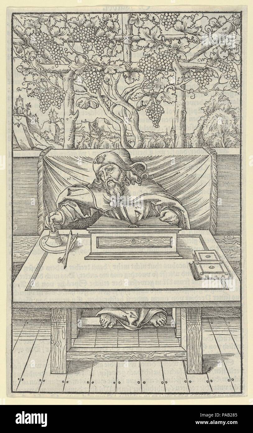 San Giacomo il Maggiore. Artista: Lucas Cranach il Giovane (tedesco, Wittenberg 1515-1586 Wittenberg). Dimensioni: foglio: 10 1/2 x 6 1/2 in. (26,6 × 16,5 cm). Museo: Metropolitan Museum of Art di New York, Stati Uniti d'America. Foto Stock