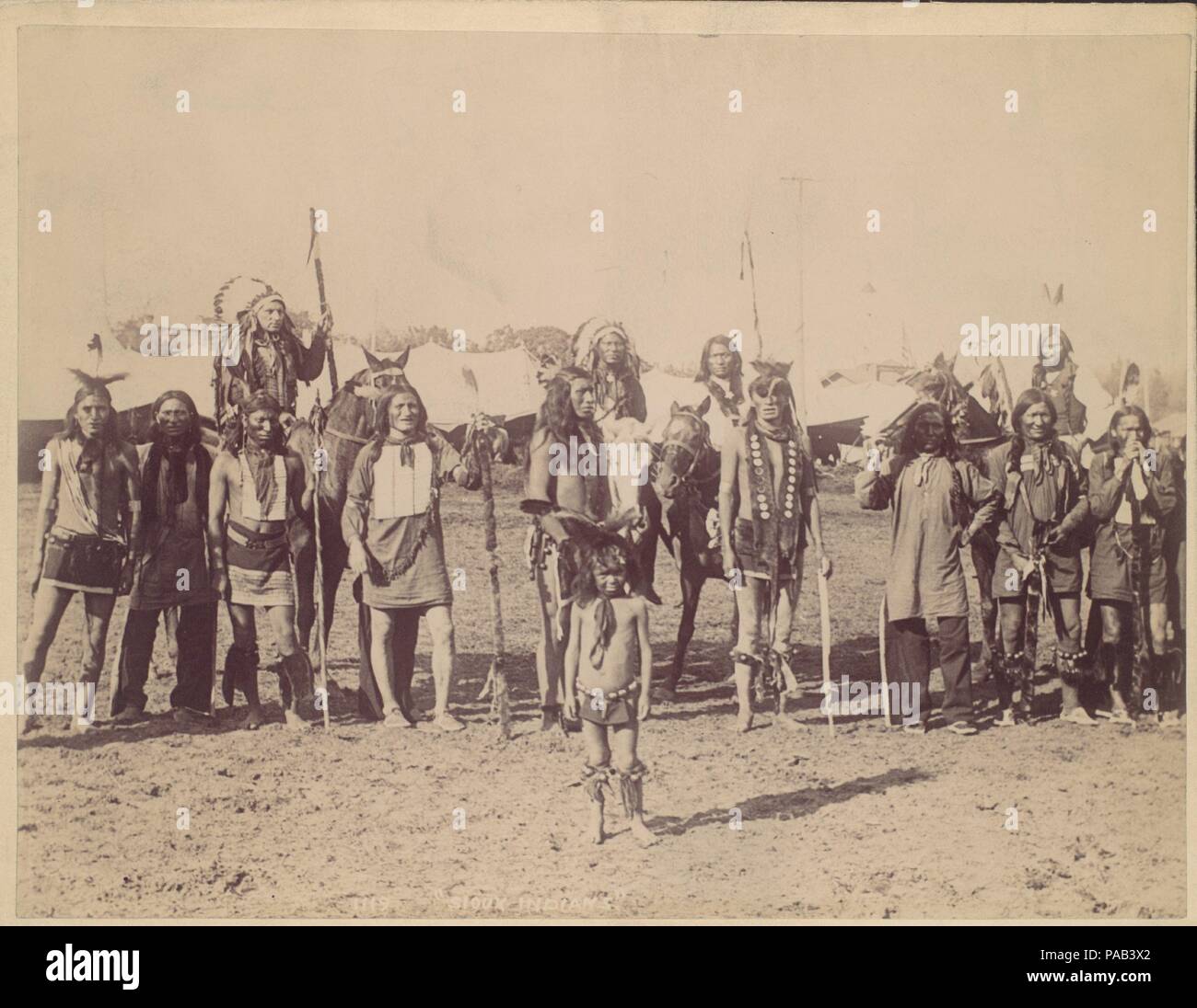 Indiani Sioux. Artista: Sconosciuto (americano). Data: 1880-90s. Museo: Metropolitan Museum of Art di New York, Stati Uniti d'America. Foto Stock