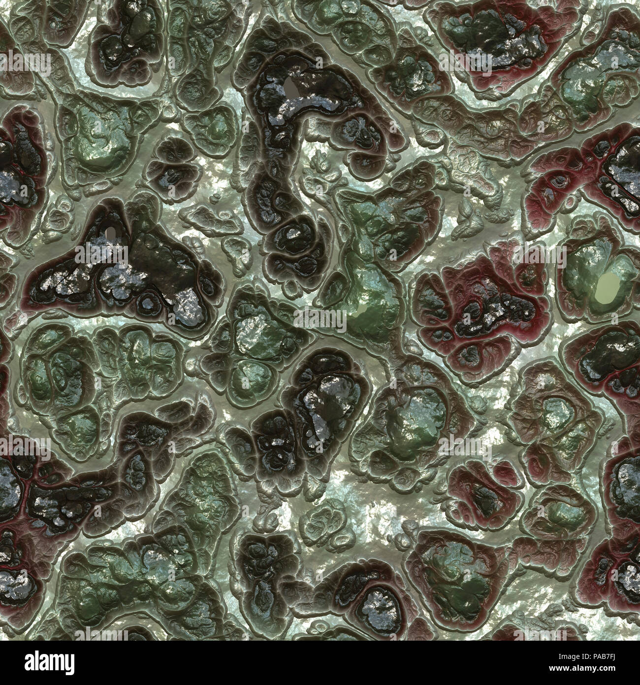 Una illustrazione di una bella seamless texture organico Foto Stock