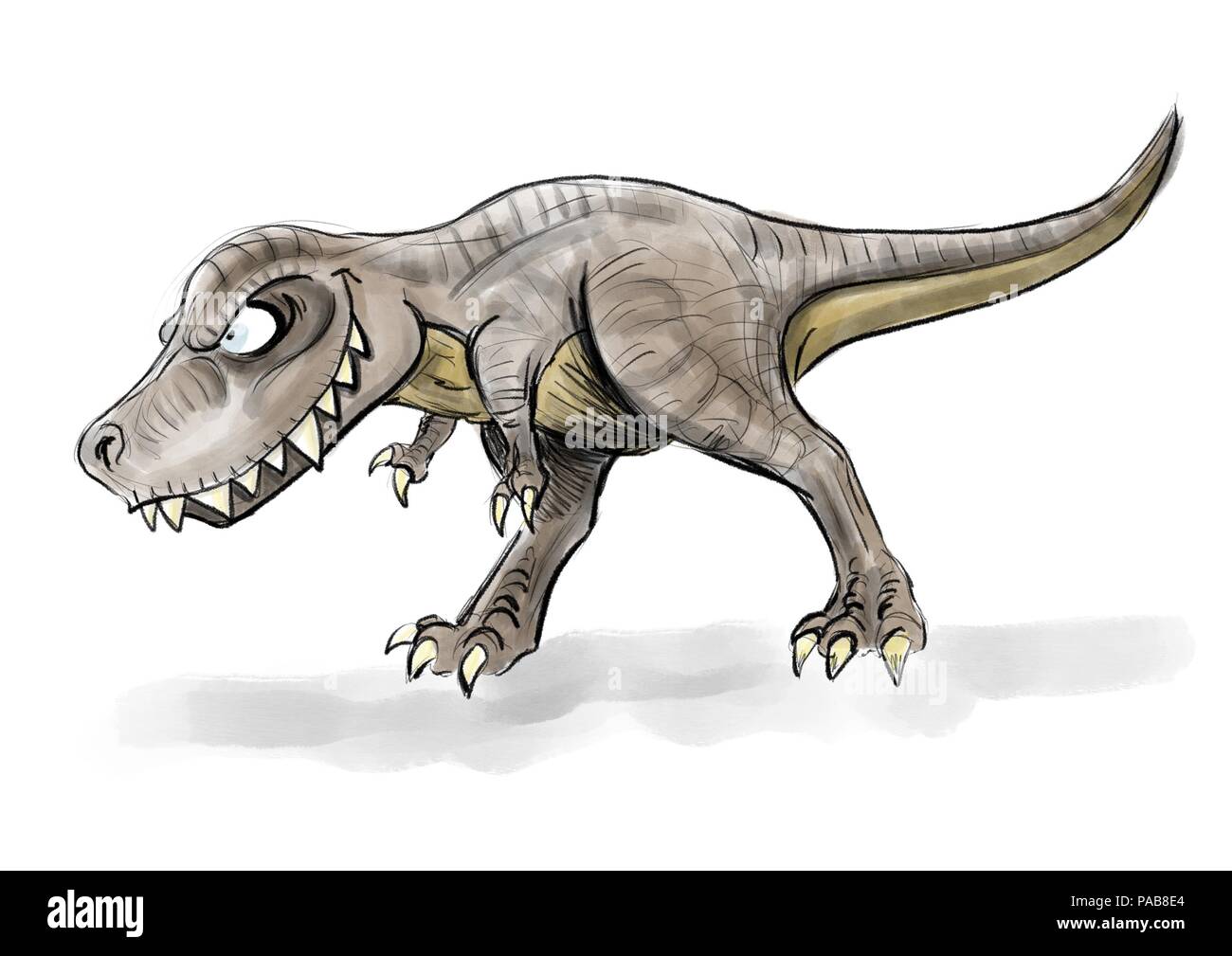 Tyrannosaurus rex illustrazione Foto Stock
