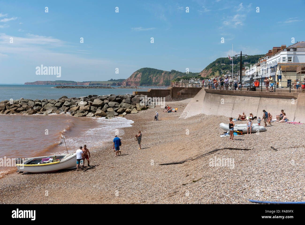 Sidmouth una stazione balneare in East Devon, Inghilterra England Regno Unito. Foto Stock
