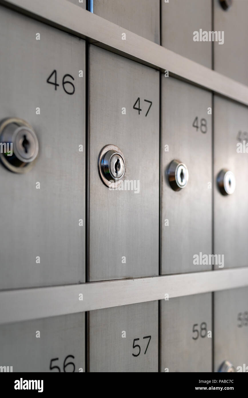 Box-armadi per affitto in affitto Foto Stock