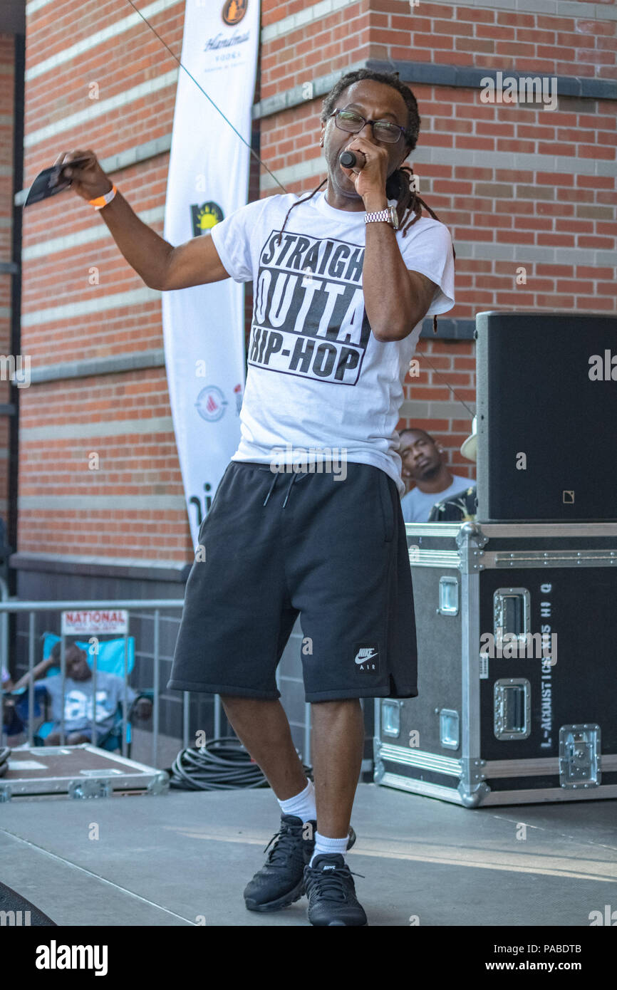 BUSY BEE HOSTING EPMD CONCERTO PRESSO NJ PAC Luglio 19,2018 Foto Stock