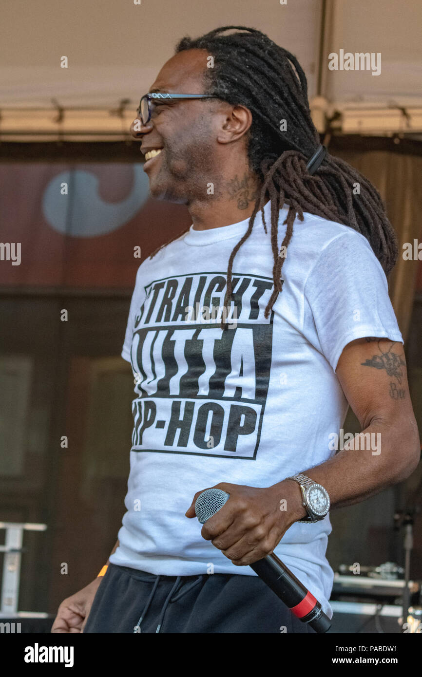 BUSY BEE HOSTING EPMD CONCERTO PRESSO NJ PAC Luglio 19,2018 Foto Stock