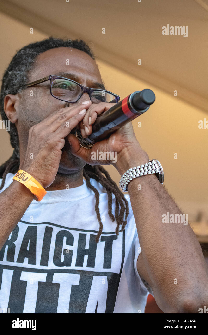 BUSY BEE HOSTING EPMD CONCERTO PRESSO NJ PAC Luglio 19,2018 Foto Stock