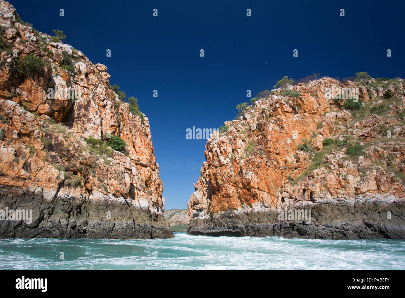 Cade orizzontale, il Kimberley, Australia occidentale Foto Stock