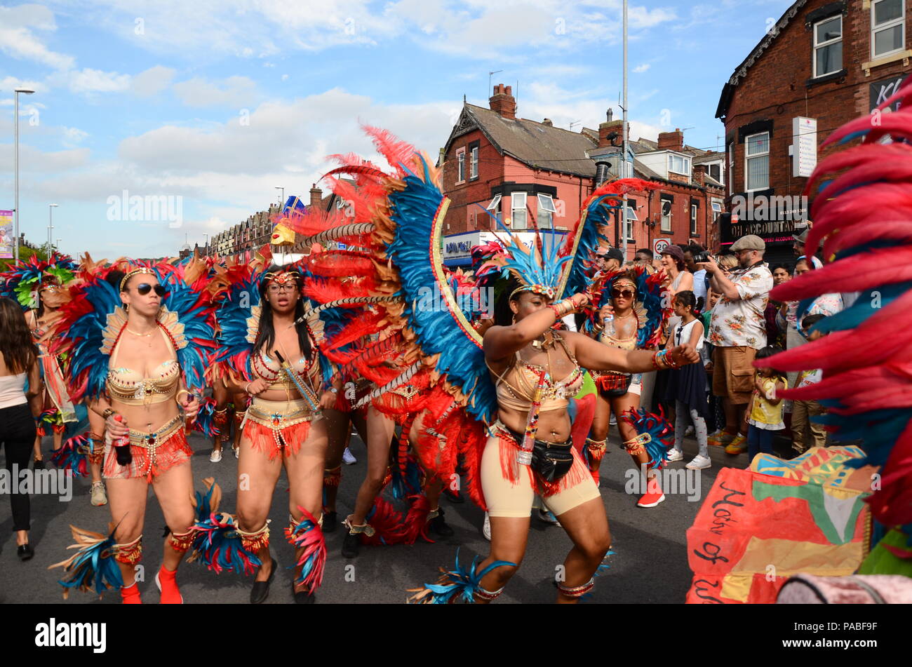 Leeds West Indian Carnevale 2017- cinquantesimo anniversario Foto Stock