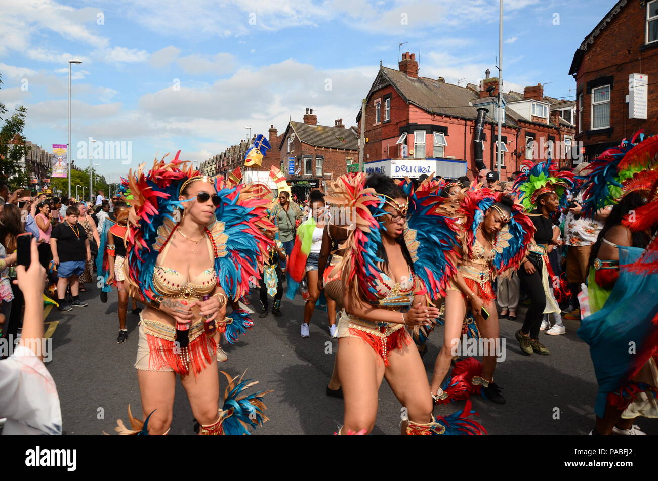 Leeds West Indian Carnevale 2017- cinquantesimo anniversario Foto Stock