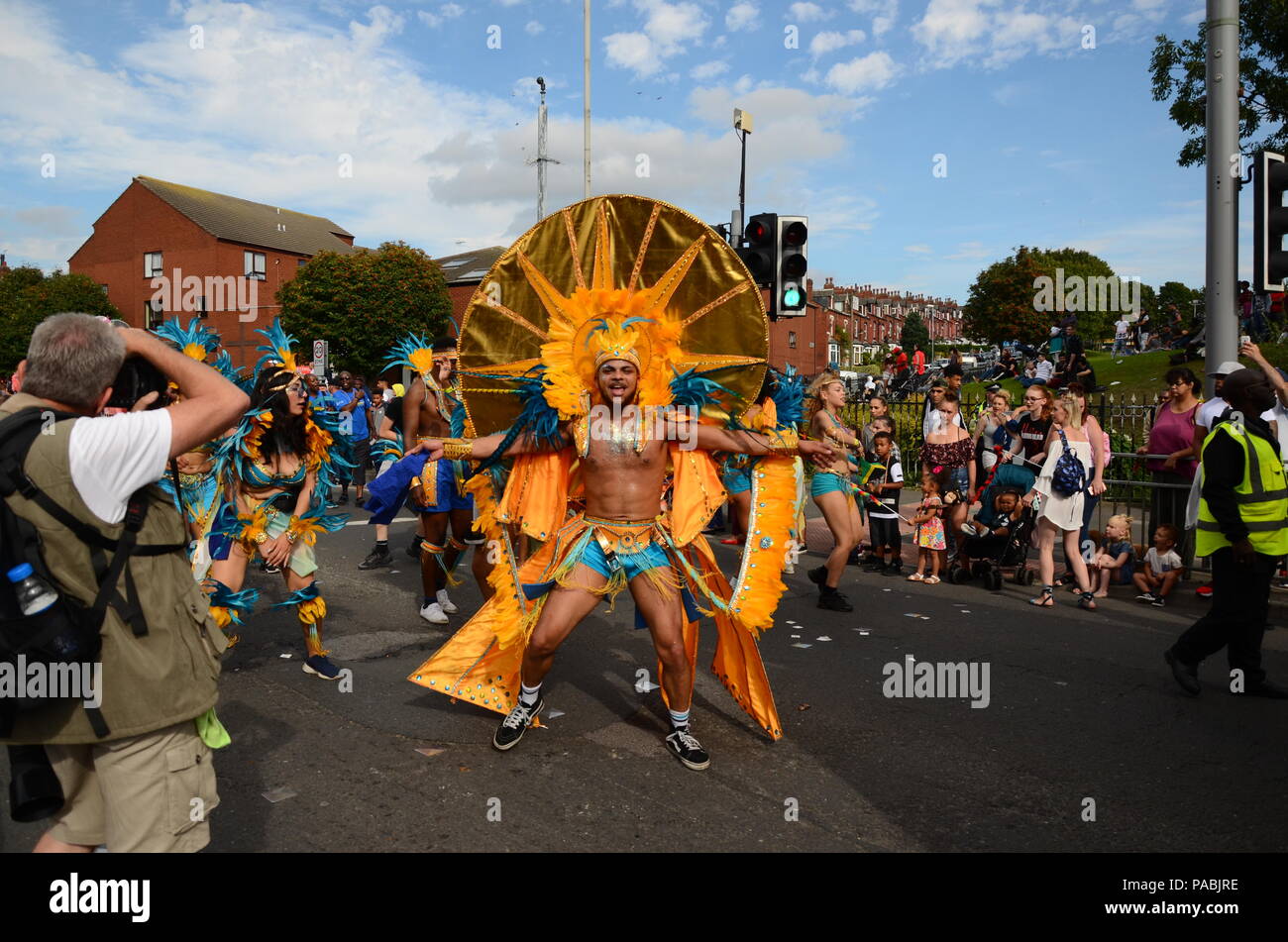 Leeds West Indian Carnevale 2017- cinquantesimo anniversario Foto Stock