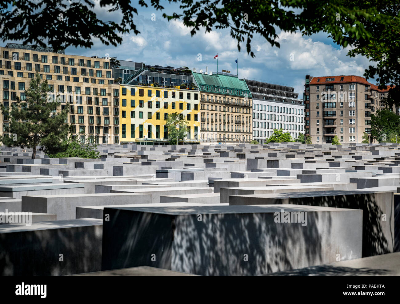 Monumento al assassinato ebrei d'Europa (2005) DI BERLINO GERMANIA Foto Stock