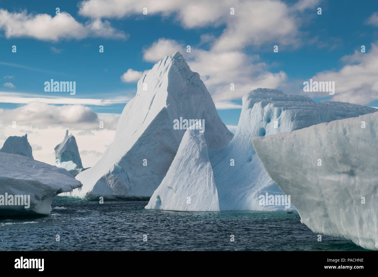 ICEBERG CIMITERO PLENEAU ISLAND ANTARTIDE Foto Stock