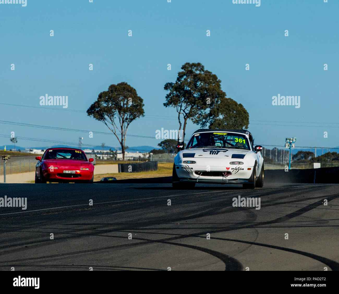 Sydney Motorsport Park, New South Wales, Australia.22 luglio 2018. Martyn Voormeulen MX5. Anthony Bolack/Alamy Live News Foto Stock