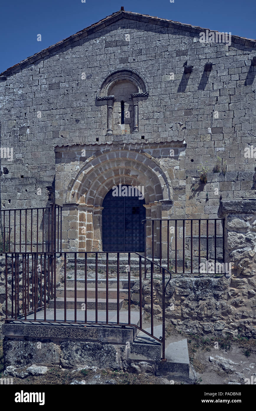 Eremo di San Frutos in Hoces del Duratón, Segovia, Spagna, Europa Foto Stock