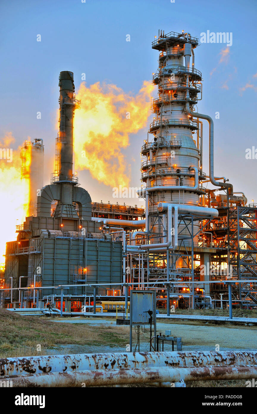 Raffineria di petrolio Foto Stock