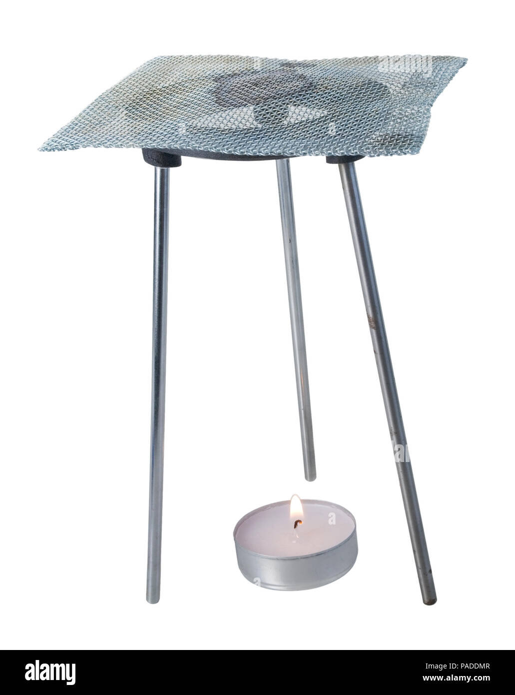 Treppiede bruciatore con reticolo a maglie per elementi di saldatura - percorso incluso Foto Stock