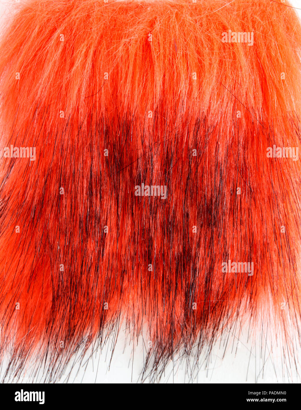 Struttura della pelliccia rosso Foto Stock