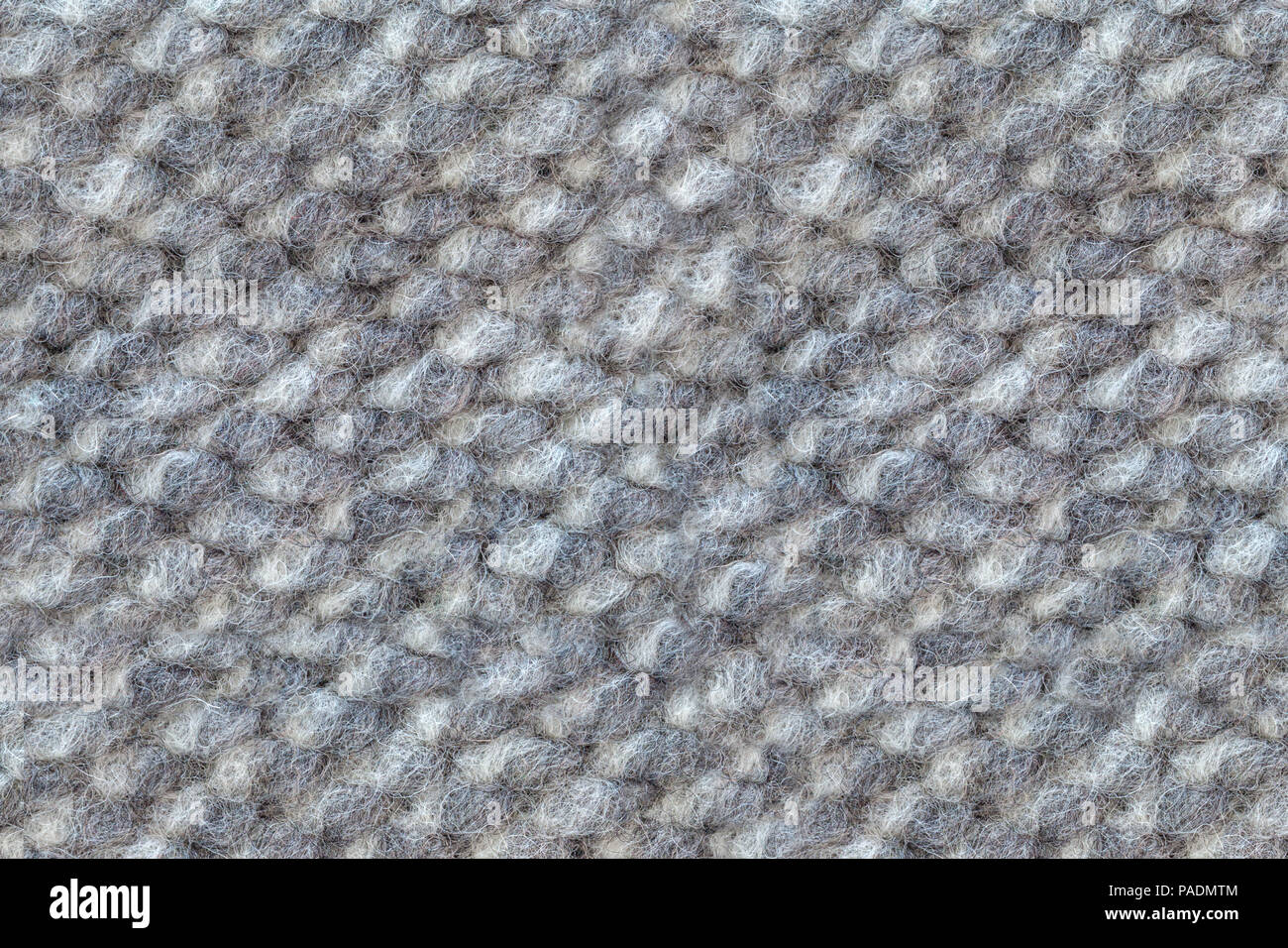 Grigio bollito di lana o di feltro di lana texture Foto Stock