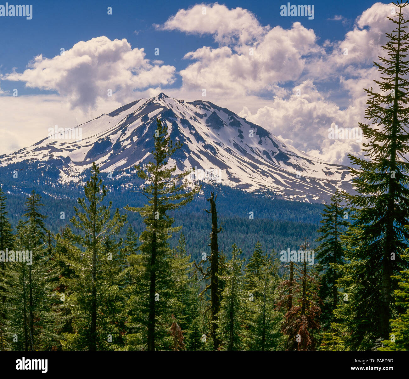 Picco di Lassen, Parco nazionale vulcanico di Lassen, California Foto Stock