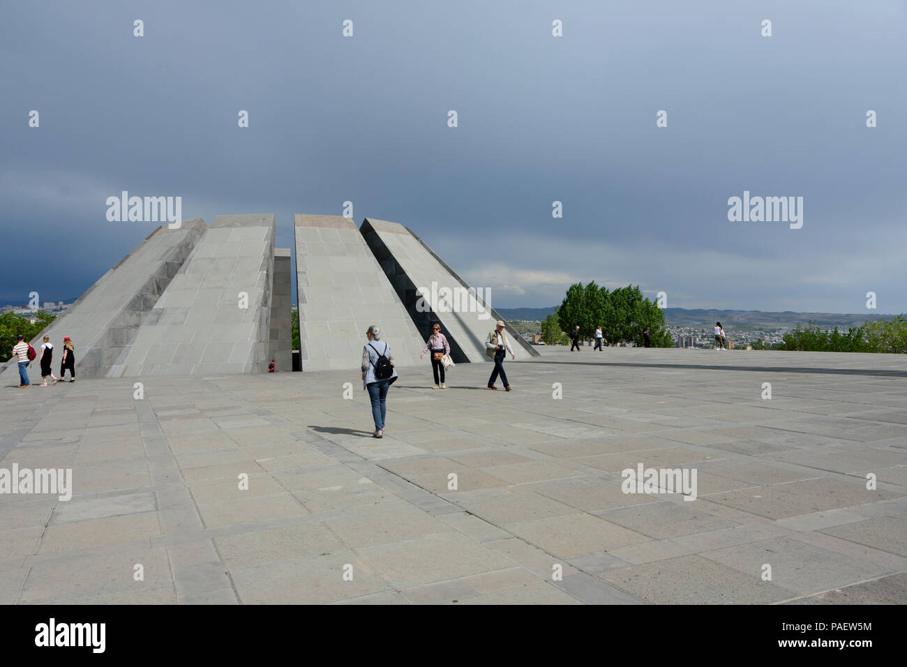 Il genocidio del popolo armeno Memorial a Yerevan, Armenia. Foto Stock