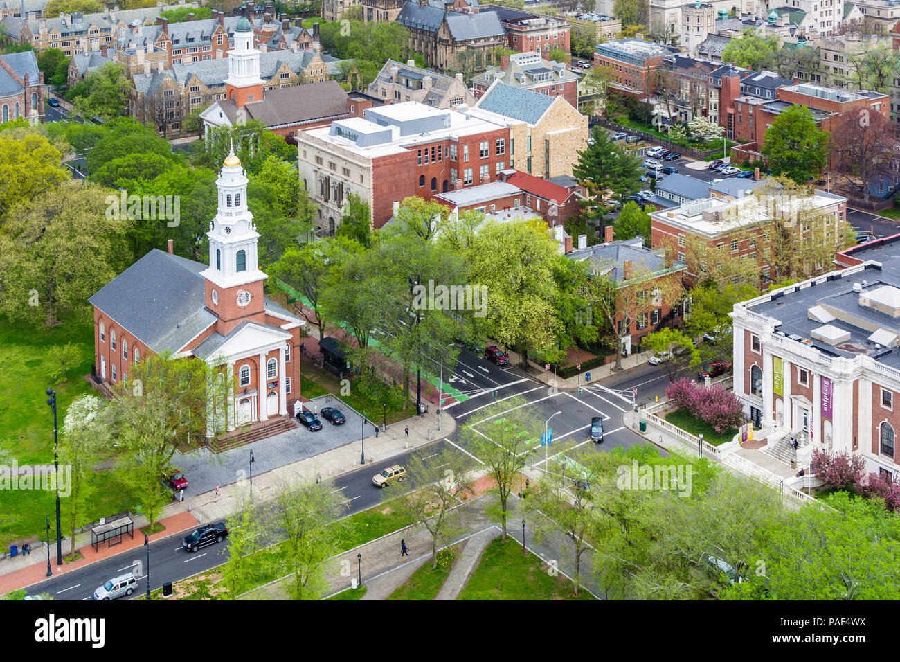 Vista della nuova oasi verde, in New Haven, Connecticut Foto Stock