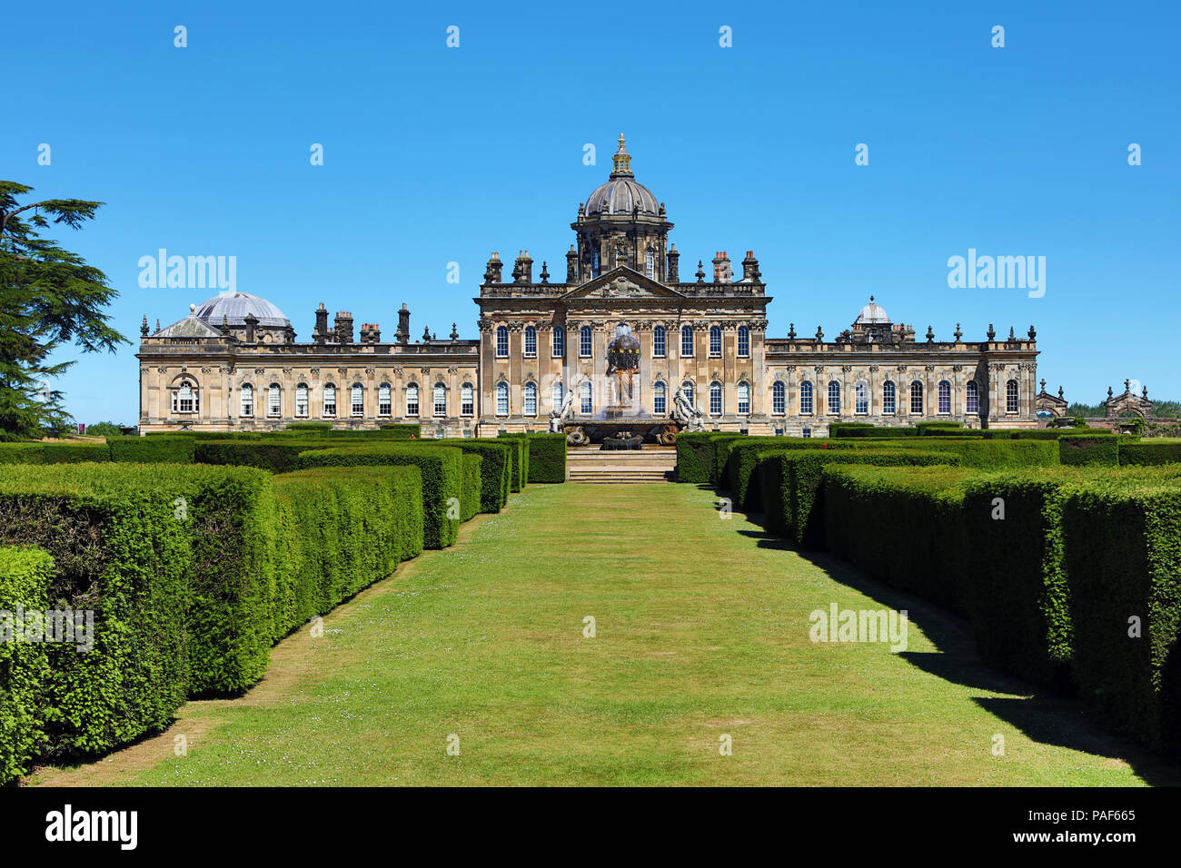 Castle Howard maestosa casa vicino a York, North Yorkshire, Inghilterra Foto Stock