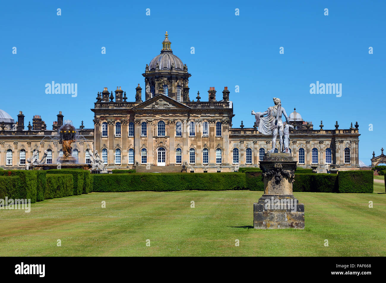Castle Howard maestosa casa vicino a York, North Yorkshire, Inghilterra Foto Stock
