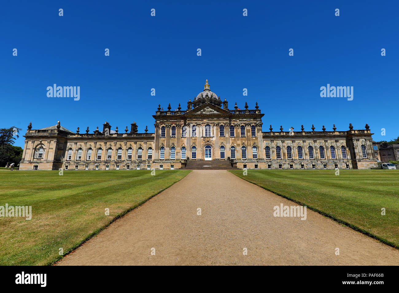 Castle Howard maestosa casa vicino a York, North Yorkshire, Inghilterra Foto Stock