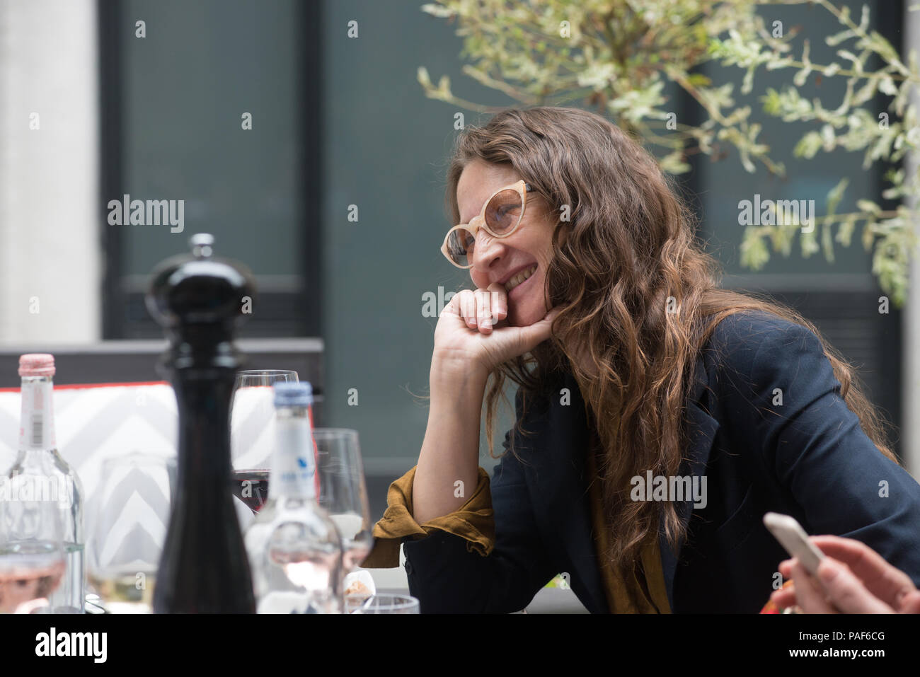 Film del regista Lucrecia Martel visto in un diner reception durante il Filmfest München 2018 Foto Stock