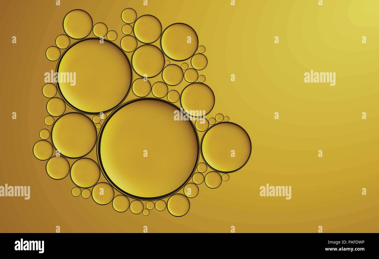 Cosmetici olio illustrazione vettoriale. Cura della pelle donna cosmetici. Olio di oliva dropsbackground. Prodotti cosmetici liquidi concetto essenziale. EPS 10. Illustrazione Vettoriale