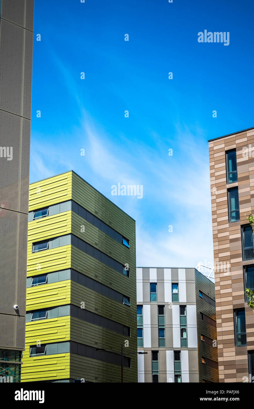 Nuovo studente Alloggio alta blocchi in Newcastle upon Tyne Foto Stock