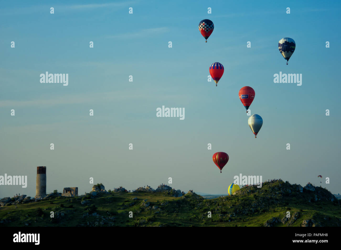 Il campionato polacco Baloons gara Foto Stock