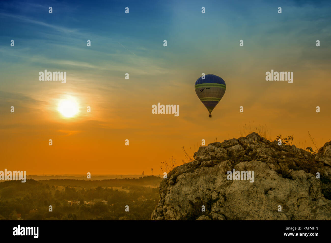 Il campionato polacco Baloons gara Foto Stock