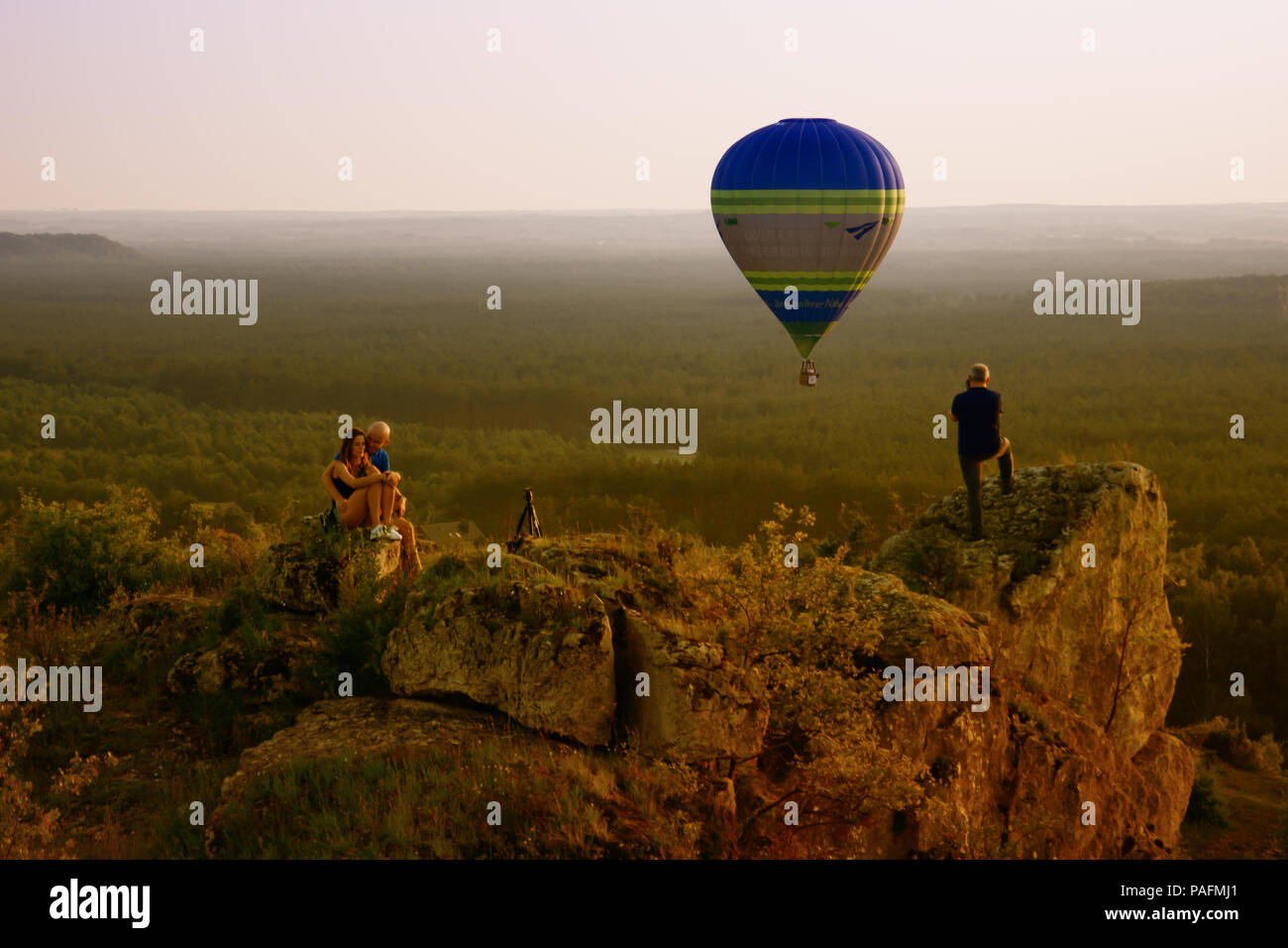 Il campionato polacco Baloons gara Foto Stock