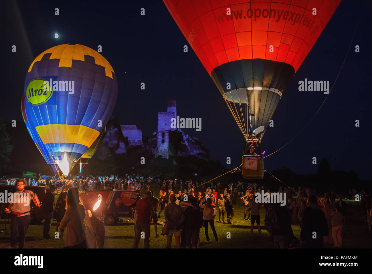 Il campionato polacco Baloons gara Foto Stock