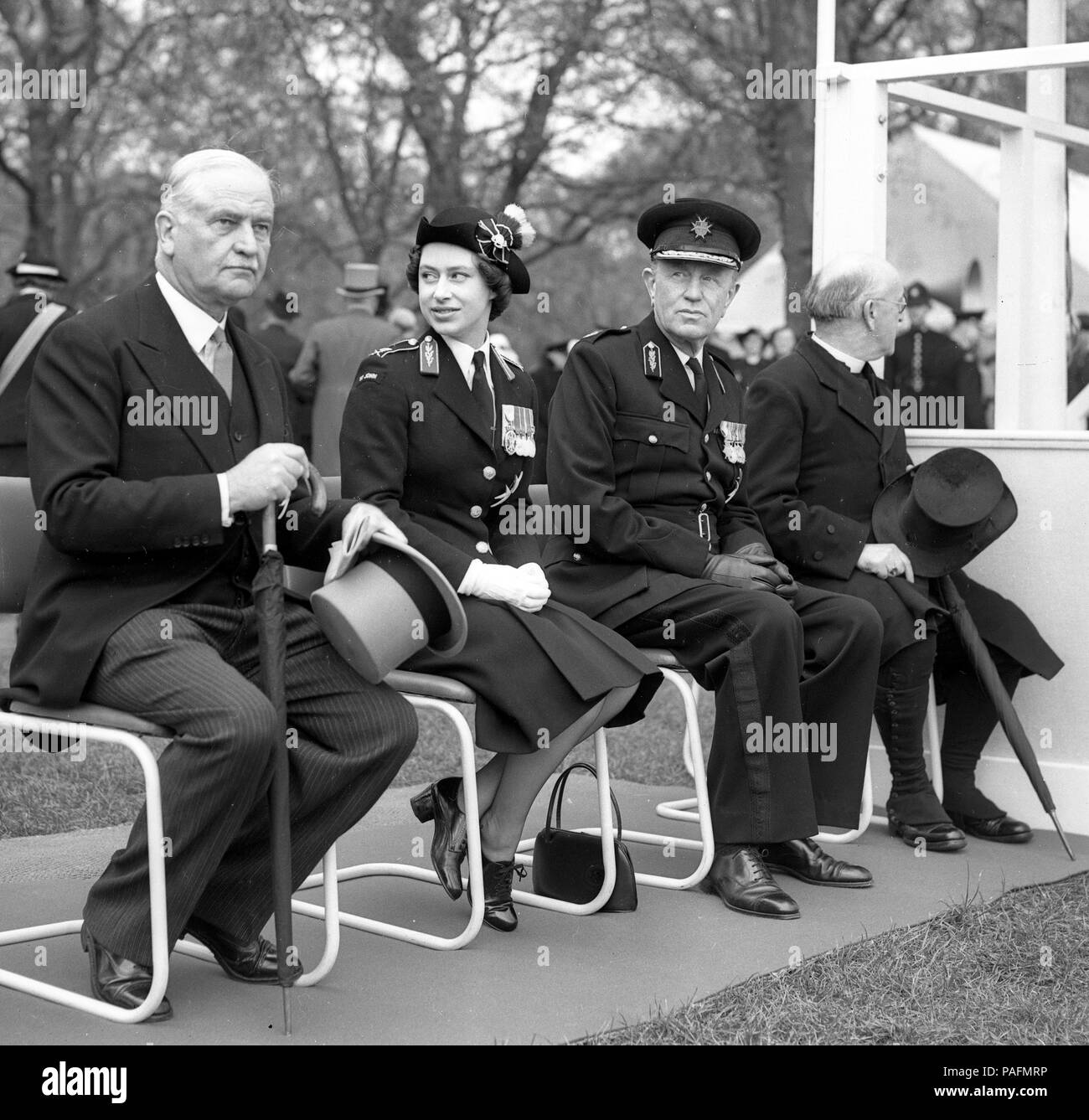 HRH Principessa Margaret in St Johns Ambulance Brigade uniforme Foto Stock
