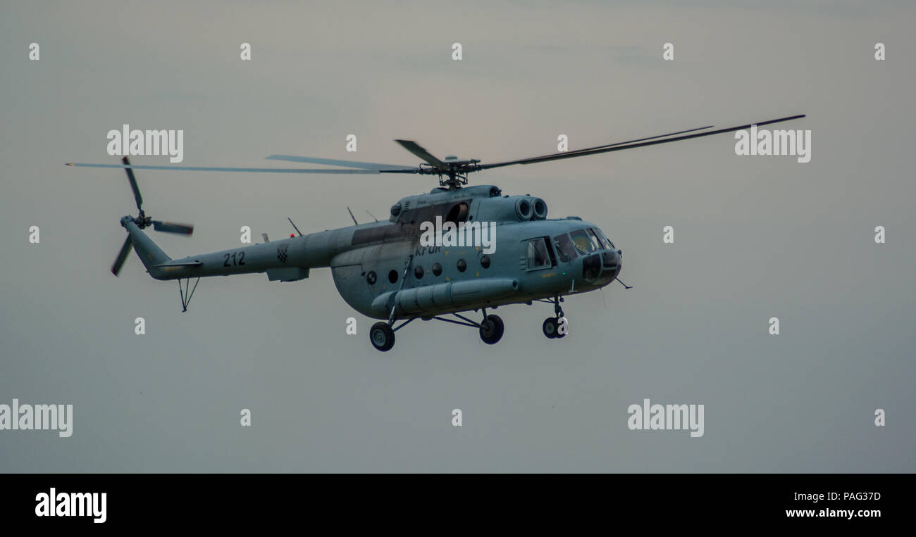 Il croato Air Force elicottero Foto Stock