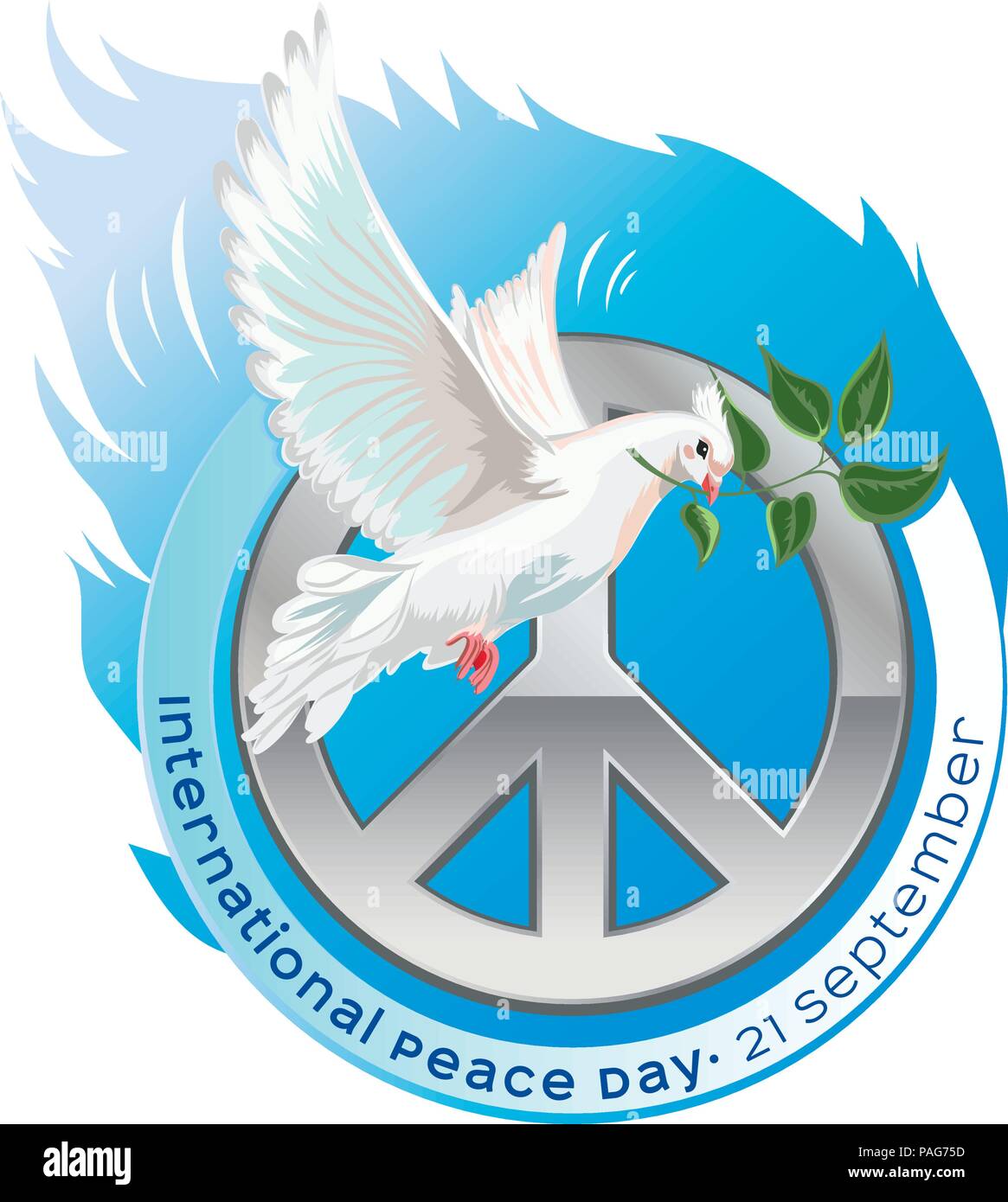 Giornata internazionale della pace illustrazione vettoriale Illustrazione Vettoriale