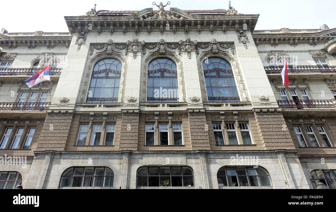 Architettura a Belgrado, Serbia, Europa Foto Stock