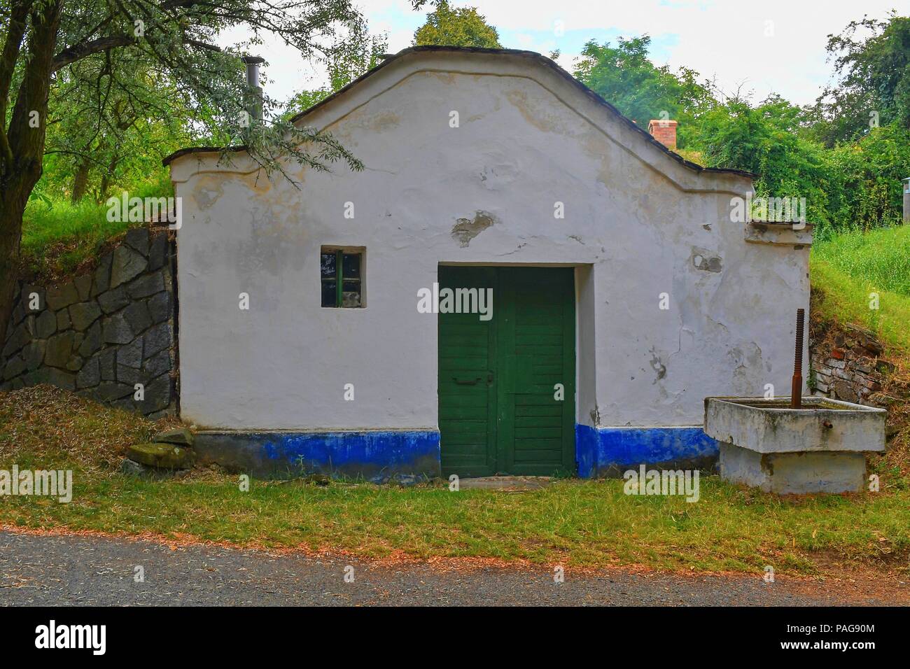 Tradizionali Cantine di vino - Plze, Petrov, Repubblica ceca, l'Europa. Vino Tradizioni e folklore. Vino moravo cantine Foto Stock