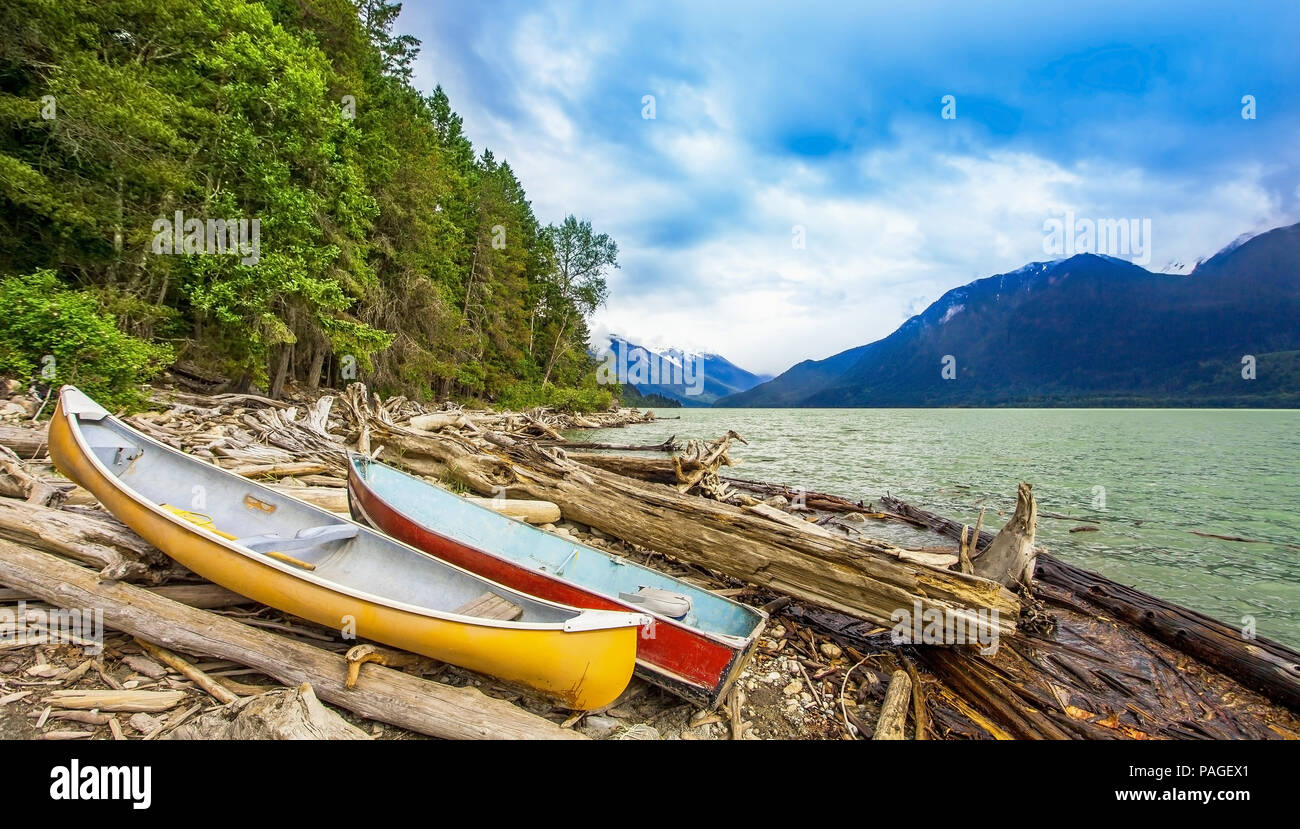 Al Lago di Lillooet a Pemberton della Columbia britannica in Canada Foto Stock