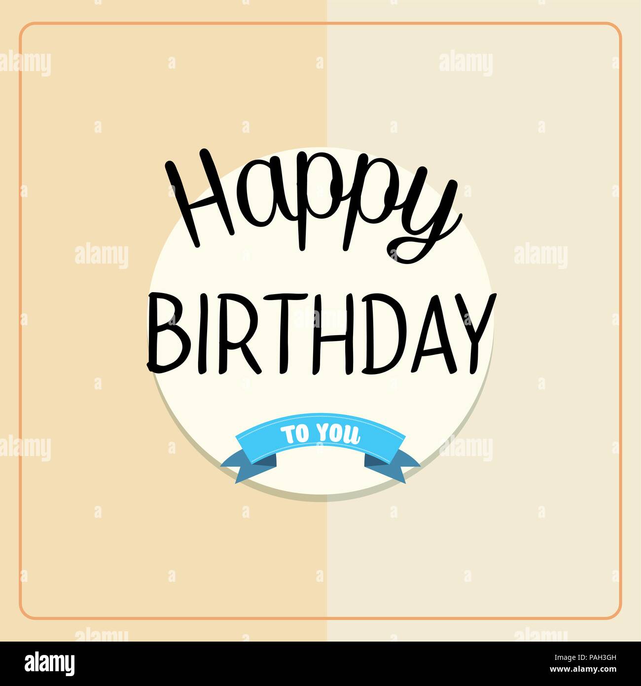 Vettoriale Buon Compleanno Biglietto Di Auguri Con Bigne E Testo Unico Image 75307104