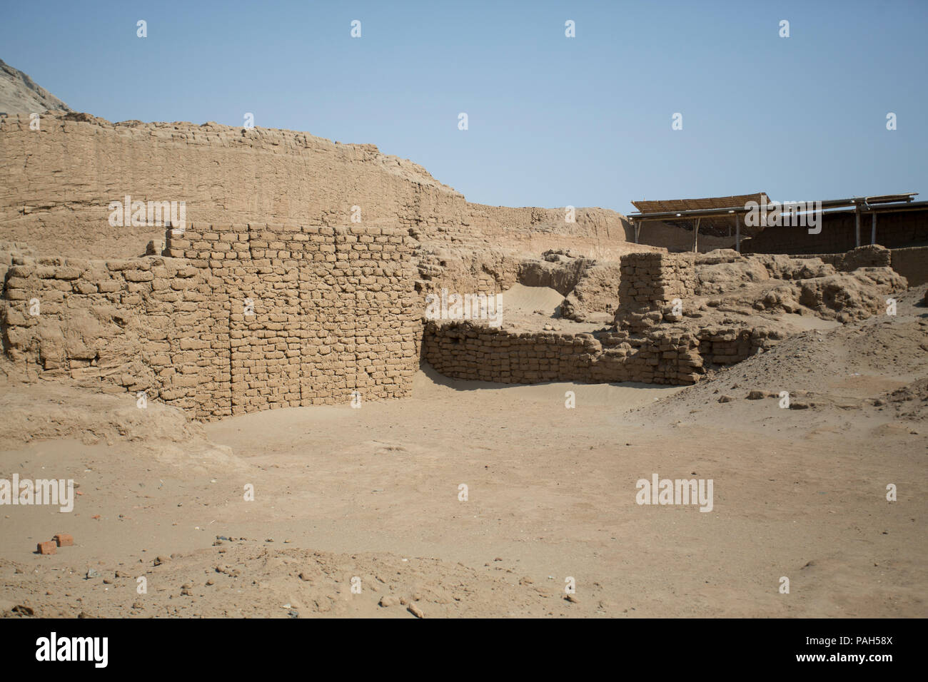 El Brujo sito archeologico vicino a Trujillo, Perù, Sud America Foto Stock